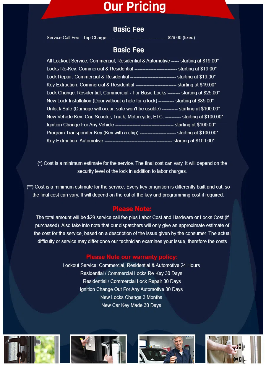 Vienna Locksmith Store Vienna, VA 703-663-7272 - Pricelist-3